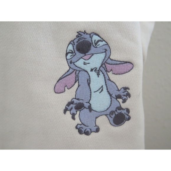 adidas HF4631 Women's Sz XL Beige Disney Lilo & Stitch Button Down L/S Shirt - Picture 8 of 11